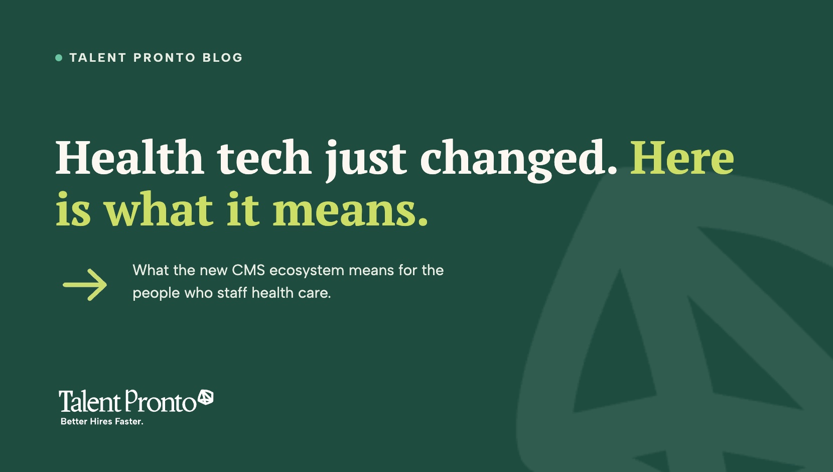 CMS Launches Modern Health Tech Ecosystem:  What Health Care Employees Need to Know