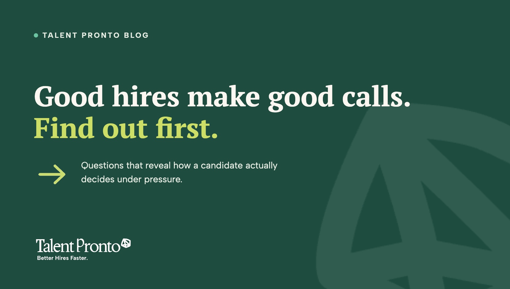 Ace Hiring: Decision Making Questions and Answers